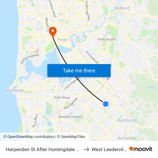 Harpenden St After Huntingdale Rd to West Leederville map
