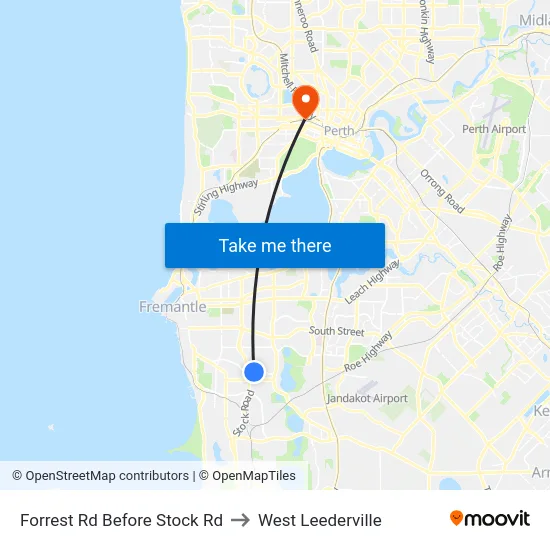 Forrest Rd Before Stock Rd to West Leederville map