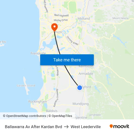 Ballawarra Av After Kardan Bvd to West Leederville map