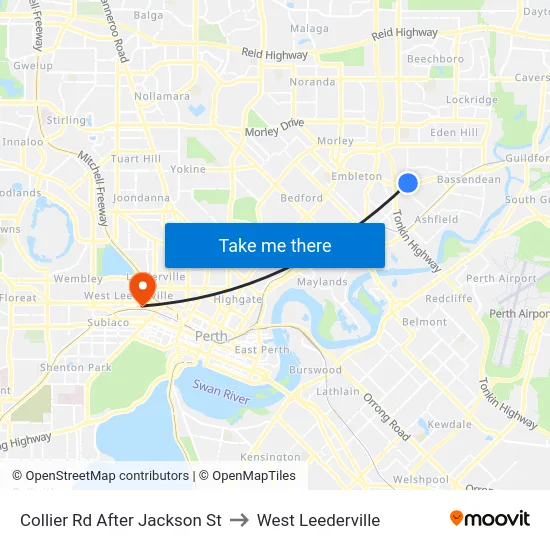 Collier Rd After Jackson St to West Leederville map