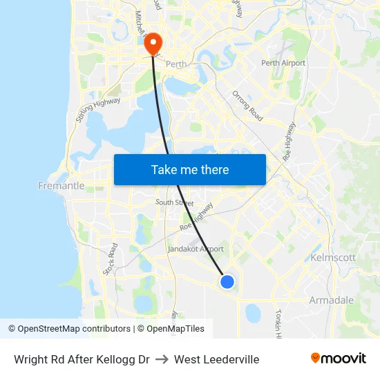 Wright Rd After Kellogg Dr to West Leederville map