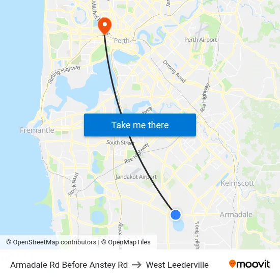 Armadale Rd Before Anstey Rd to West Leederville map