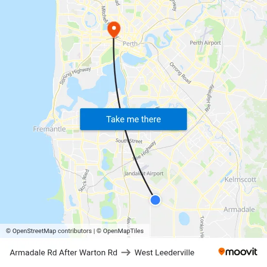 Armadale Rd After Warton Rd to West Leederville map