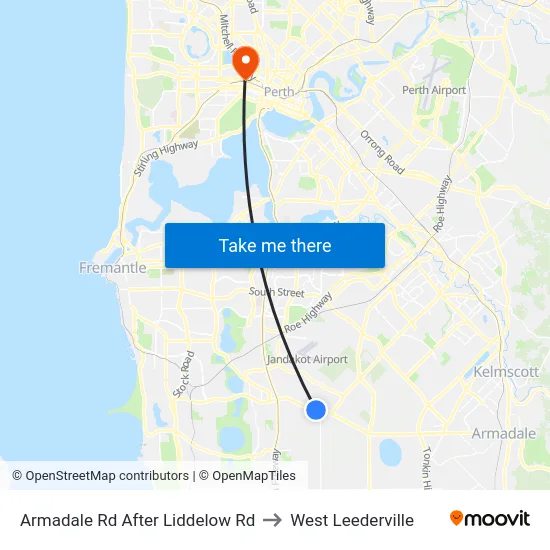 Armadale Rd After Liddelow Rd to West Leederville map