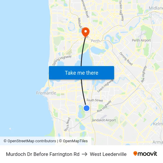 Murdoch Dr Before Farrington Rd to West Leederville map
