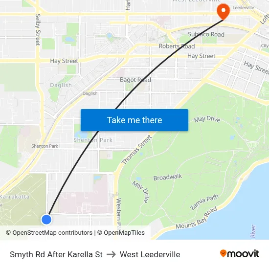 Smyth Rd After Karella St to West Leederville map