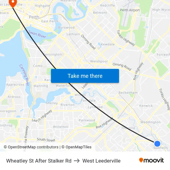 Wheatley St After Stalker Rd to West Leederville map