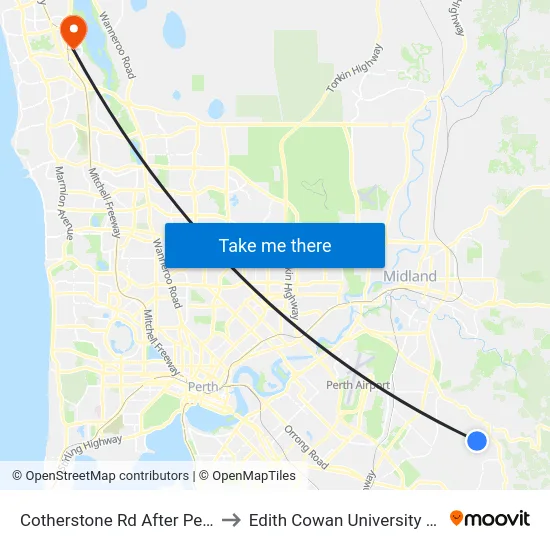 Cotherstone Rd After Peet Rd to Edith Cowan University (ECU) map