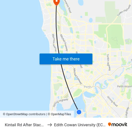 Kintail Rd After Stack L to Edith Cowan University (ECU) map