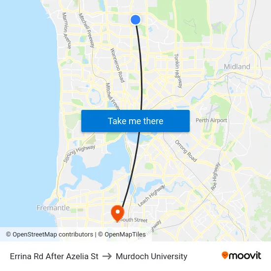 Errina Rd After Azelia St to Murdoch University map