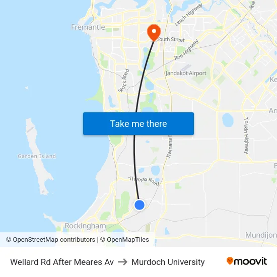 Wellard Rd After Meares Av to Murdoch University map