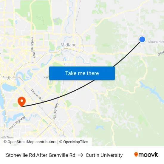 Stoneville Rd After Grenville Rd to Curtin University map