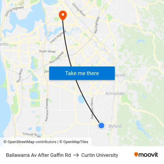 Ballawarra Av After Gaffin Rd to Curtin University map