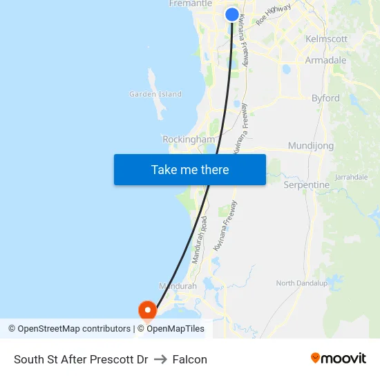 South St After Prescott Dr to Falcon map