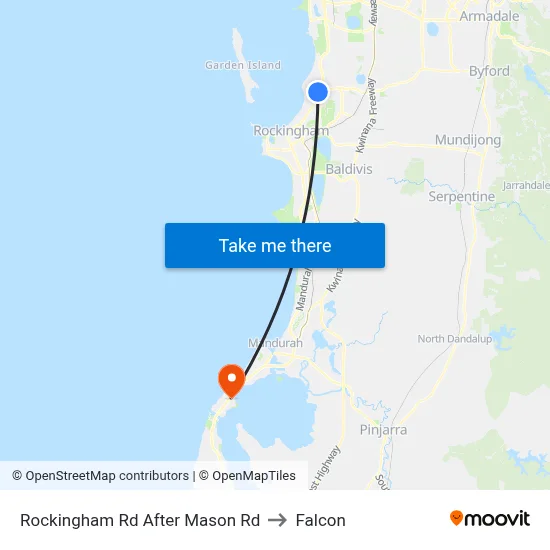 Rockingham Rd After Mason Rd to Falcon map