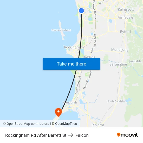 Rockingham Rd After Barrett St to Falcon map