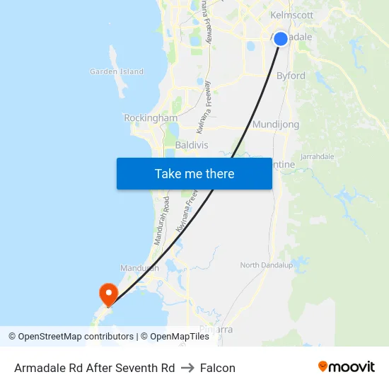 Armadale Rd After Seventh Rd to Falcon map