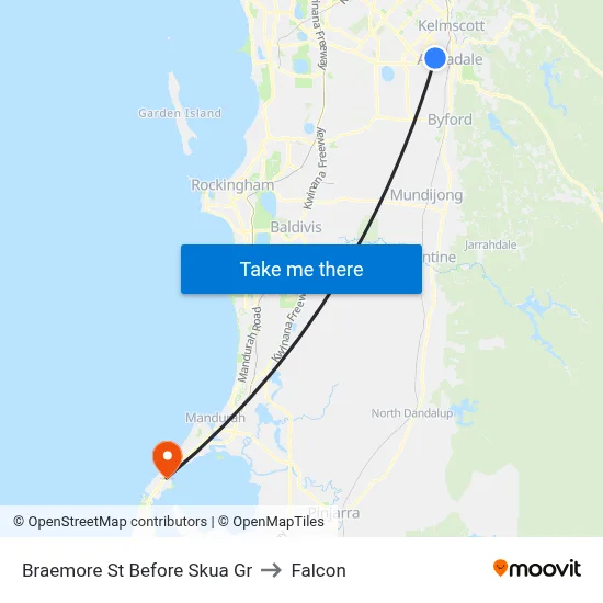 Braemore St Before Skua Gr to Falcon map