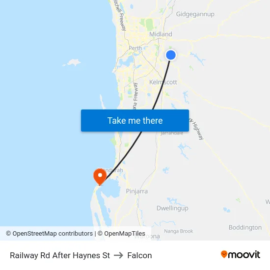 Railway Rd After Haynes St to Falcon map