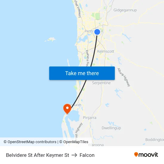 Belvidere St After Keymer St to Falcon map
