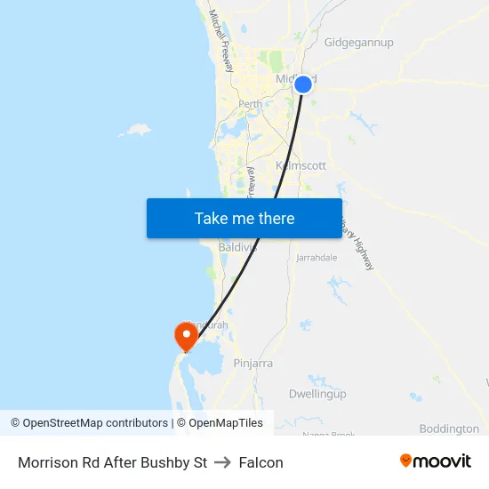 Morrison Rd After Bushby St to Falcon map