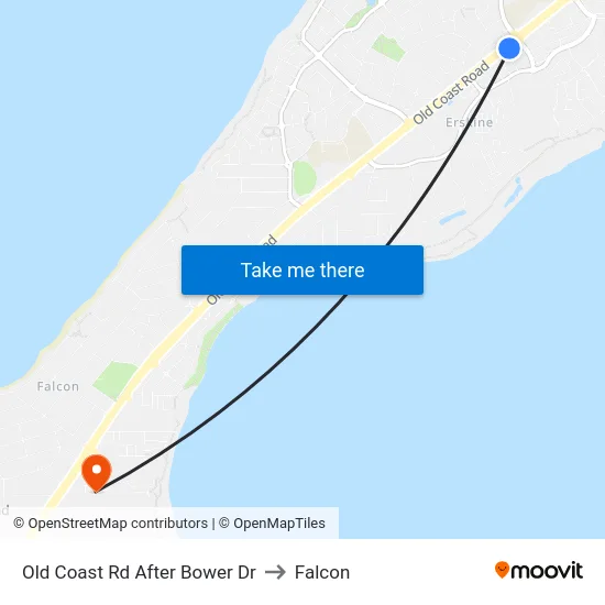Old Coast Rd After Bower Dr to Falcon map