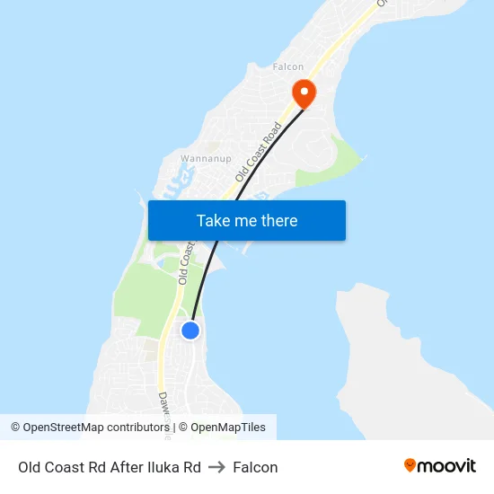 Old Coast Rd After Iluka Rd to Falcon map