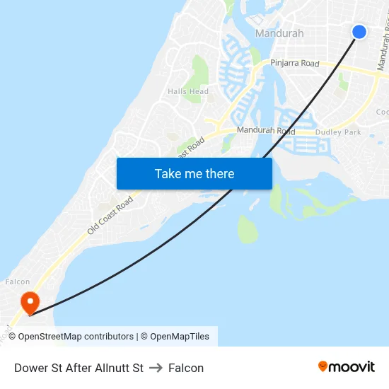 Dower St After Allnutt St to Falcon map