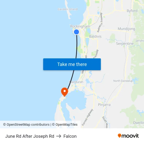June Rd After Joseph Rd to Falcon map