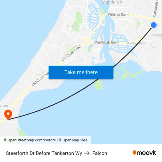 Steerforth Dr Before Tankerton Wy to Falcon map