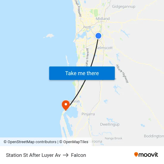Station St After Luyer Av to Falcon map