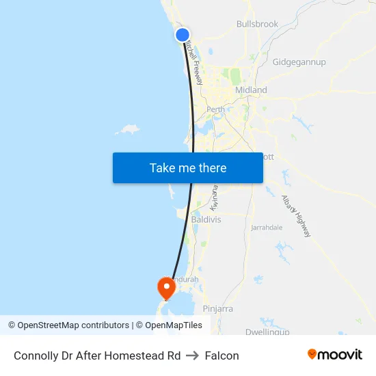Connolly Dr After Homestead Rd to Falcon map