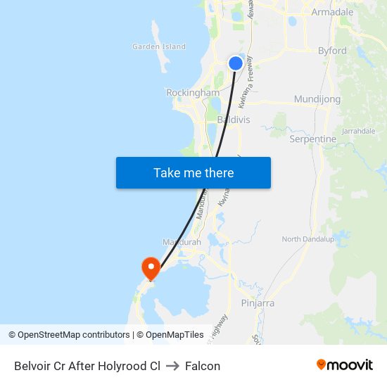 Belvoir Cr After Holyrood Cl to Falcon map