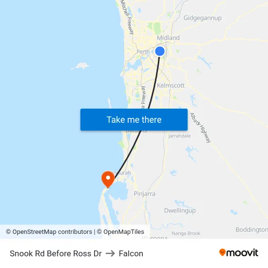 Snook Rd Before Ross Dr to Falcon map