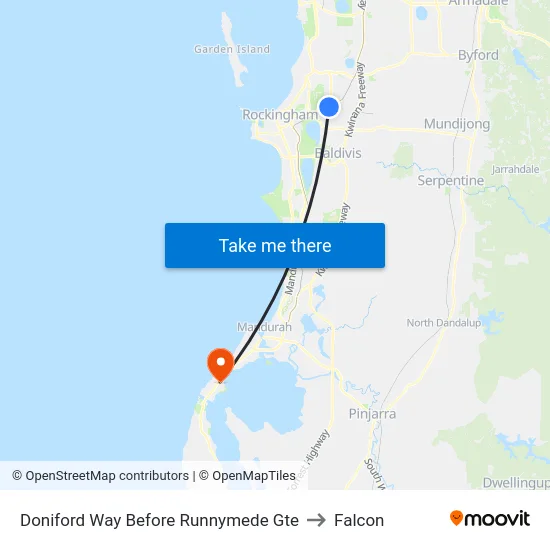 Doniford Way Before Runnymede Gte to Falcon map
