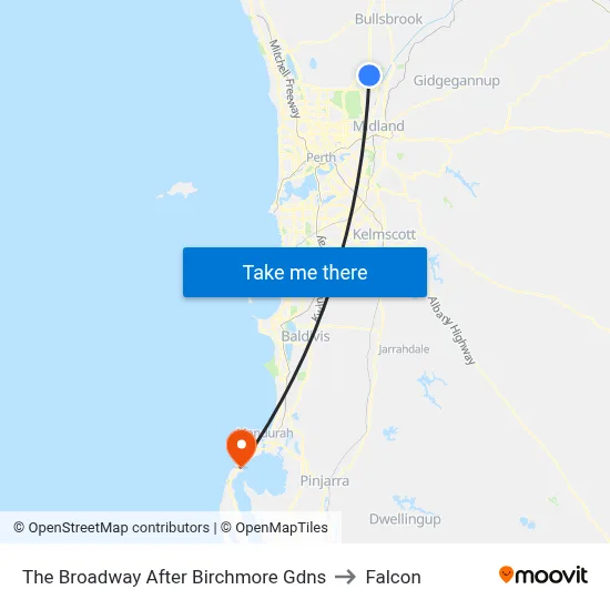 The Broadway   After Birchmore Gdns to Falcon map
