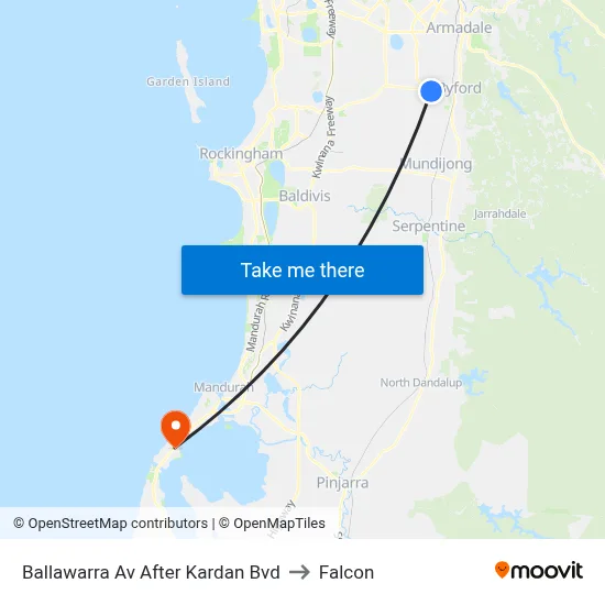 Ballawarra Av After Kardan Bvd to Falcon map