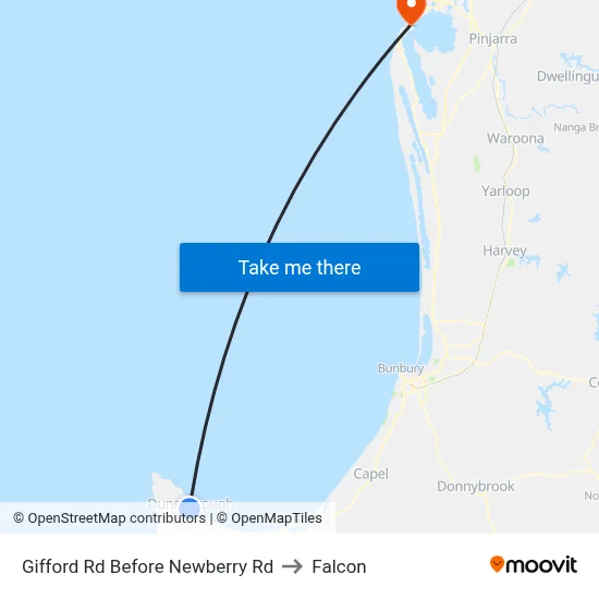 Gifford Rd Before Newberry Rd to Falcon map