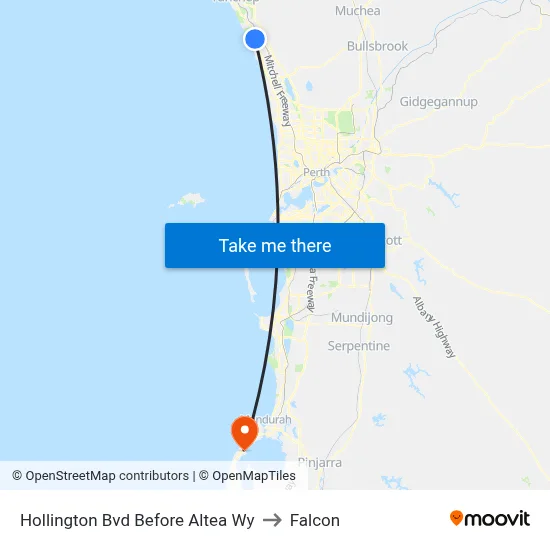 Hollington Bvd Before Altea Wy to Falcon map