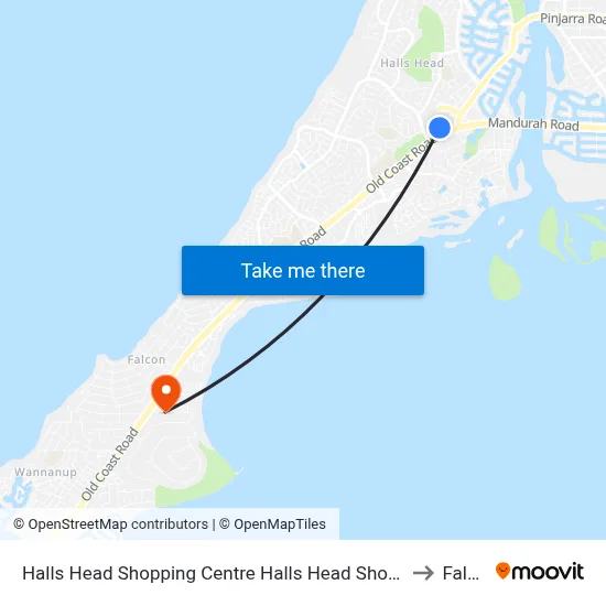Halls Head Shopping Centre Halls Head Shops (Regional) to Falcon map