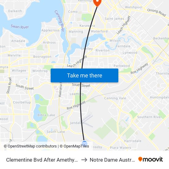 Clementine Bvd After Amethyst St to Notre Dame Australia map