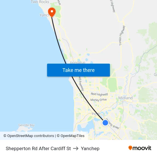 Shepperton Rd After Cardiff St to Yanchep map