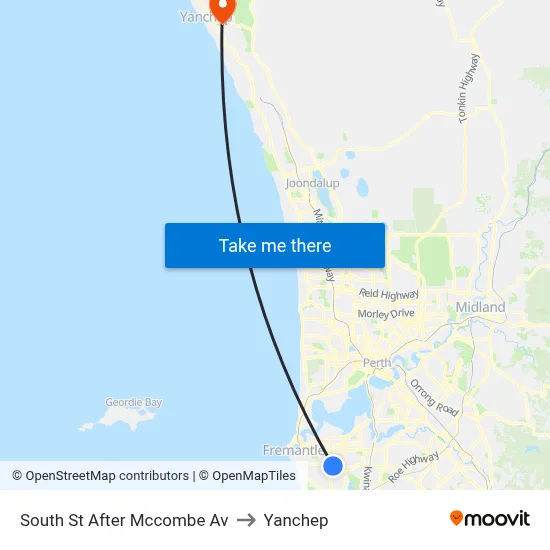 South St After Mccombe Av to Yanchep map
