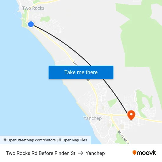 Two Rocks Rd Before Finden St to Yanchep map