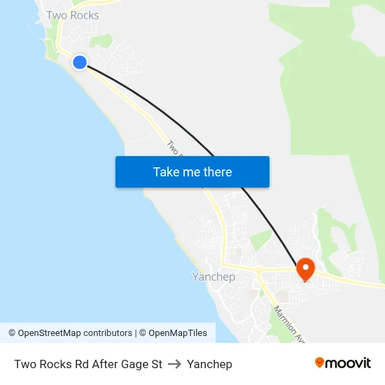 Two Rocks Rd After Gage St to Yanchep map