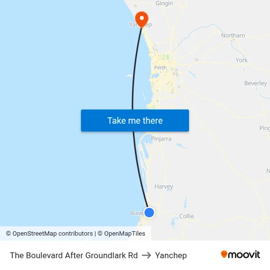 The Boulevard   After Groundlark Rd to Yanchep map