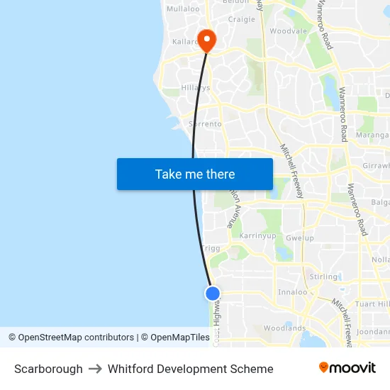 Scarborough to Whitford Development Scheme map