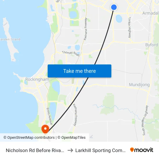 Nicholson Rd Before Riva Ent to Larkhill Sporting Complex map