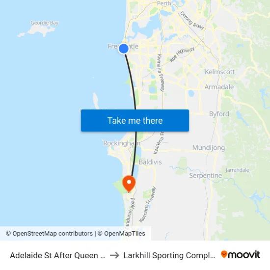 Adelaide St After Queen St to Larkhill Sporting Complex map