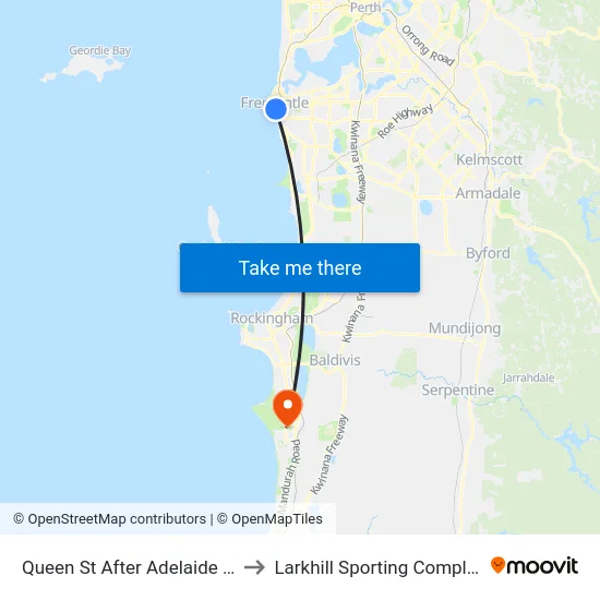 Queen St After Adelaide St to Larkhill Sporting Complex map
